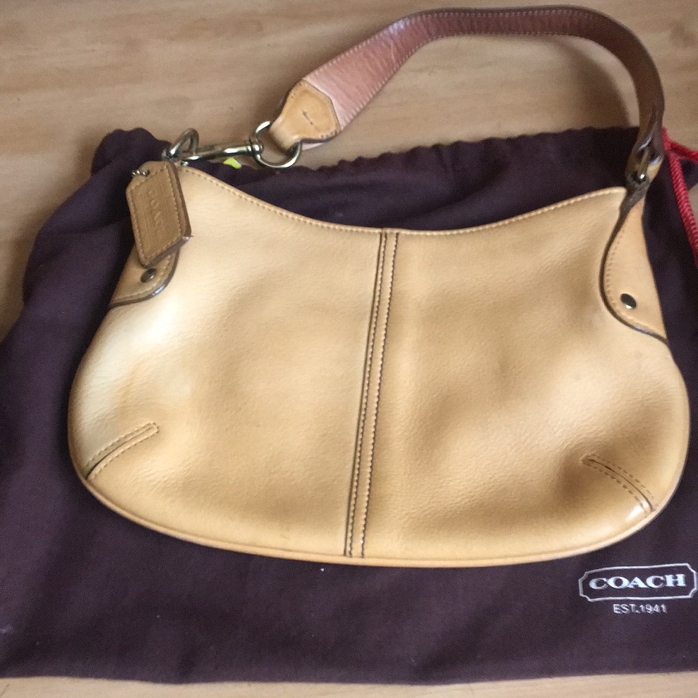 Vintage mini hobo coach handbag
